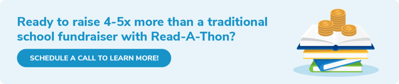 Ready to raise 4-5x more than a traditional school fundraiser with Read-A-Thon? Schedule a call to learn more!