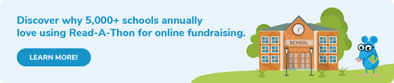 Sign up for a Read-A-Thon, one of the top school fundraising ideas, to start raising funds in less than ten minutes.