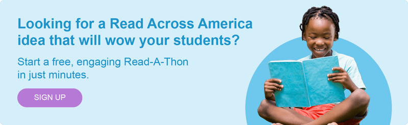 Sign up to celebrate Read Across America with a Read-A-Thon, an activity that’s bound to engage your students and their families
